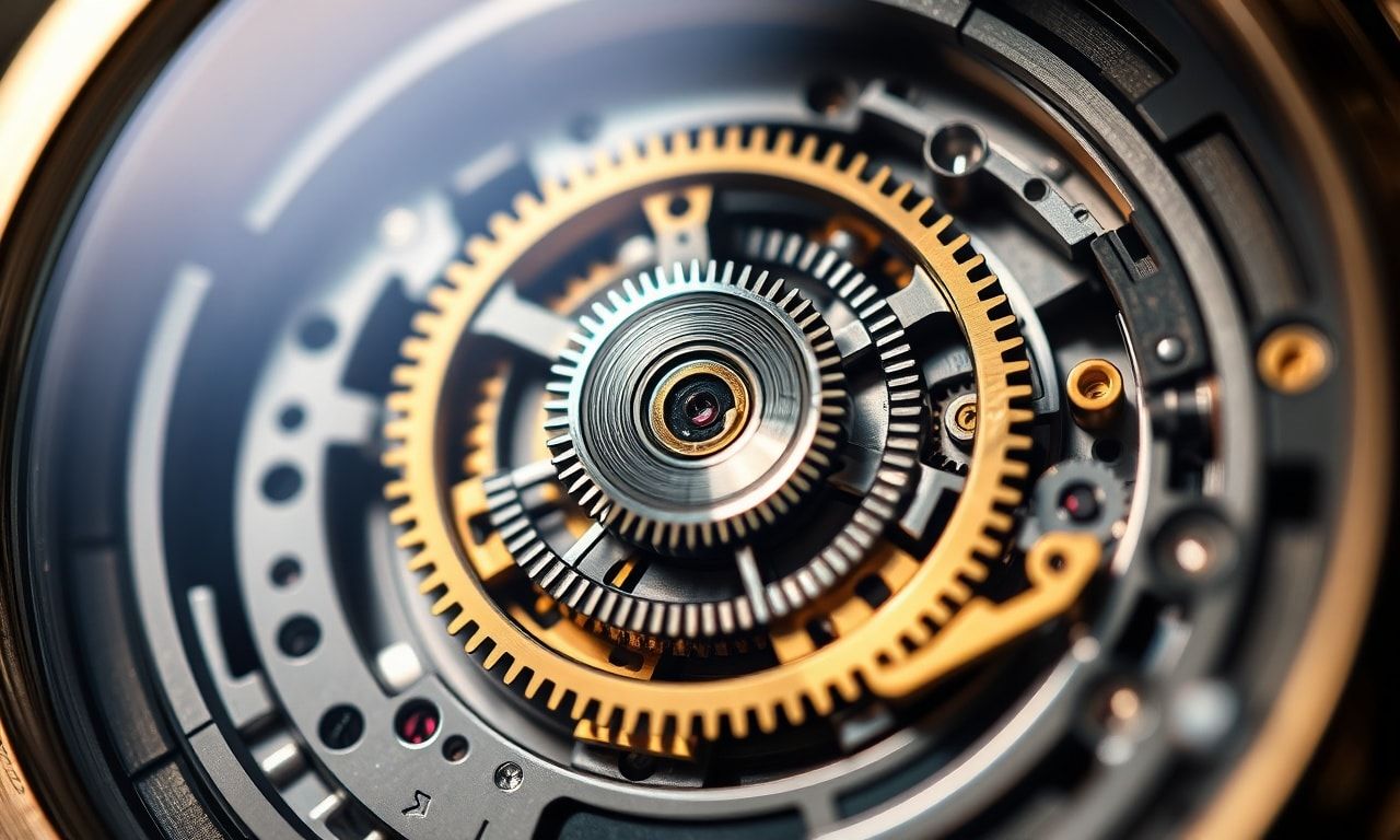 高級時計の精密なムーブメント