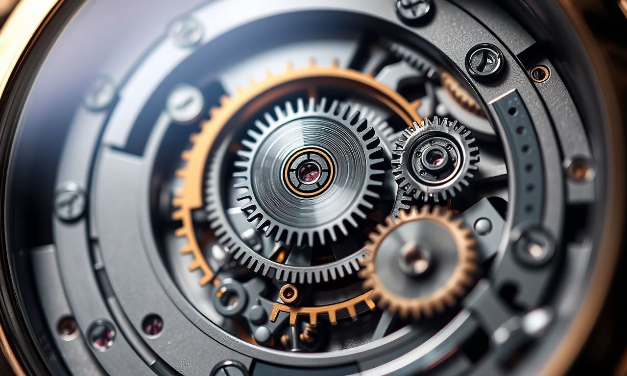 高級時計の内部機構のイメージ