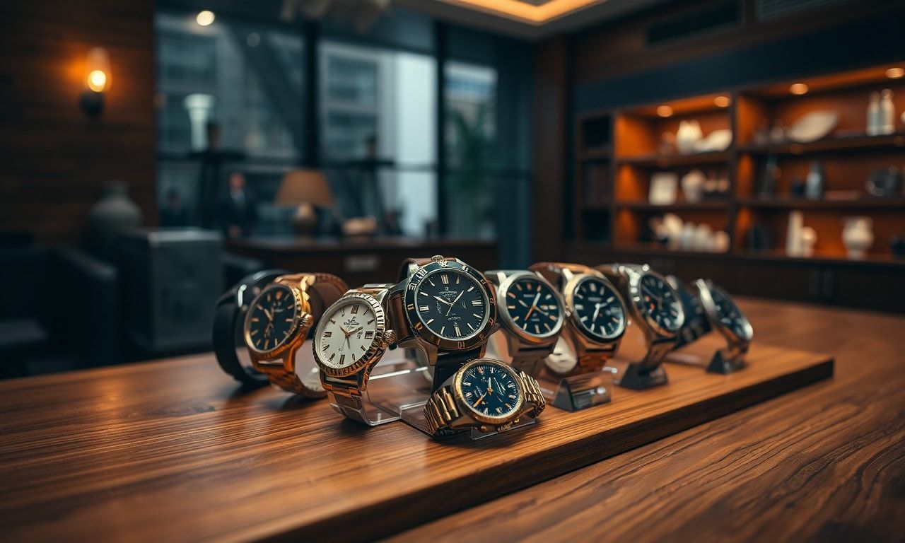 高級時計の売却方法を選ぶ際のイメージ