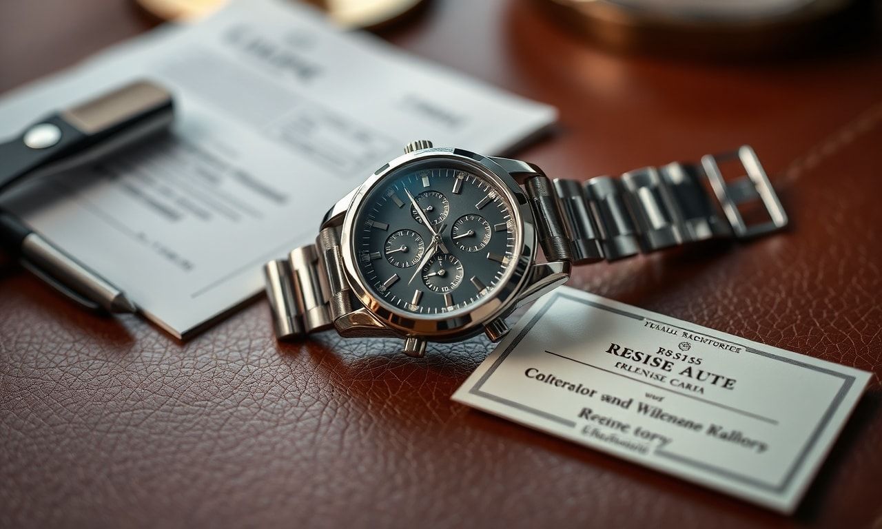 高級時計と領収書