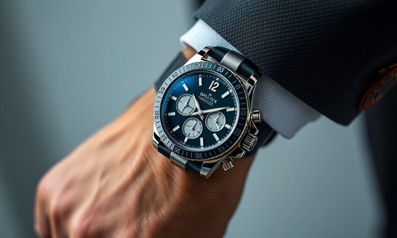 高級時計を身につけた手元