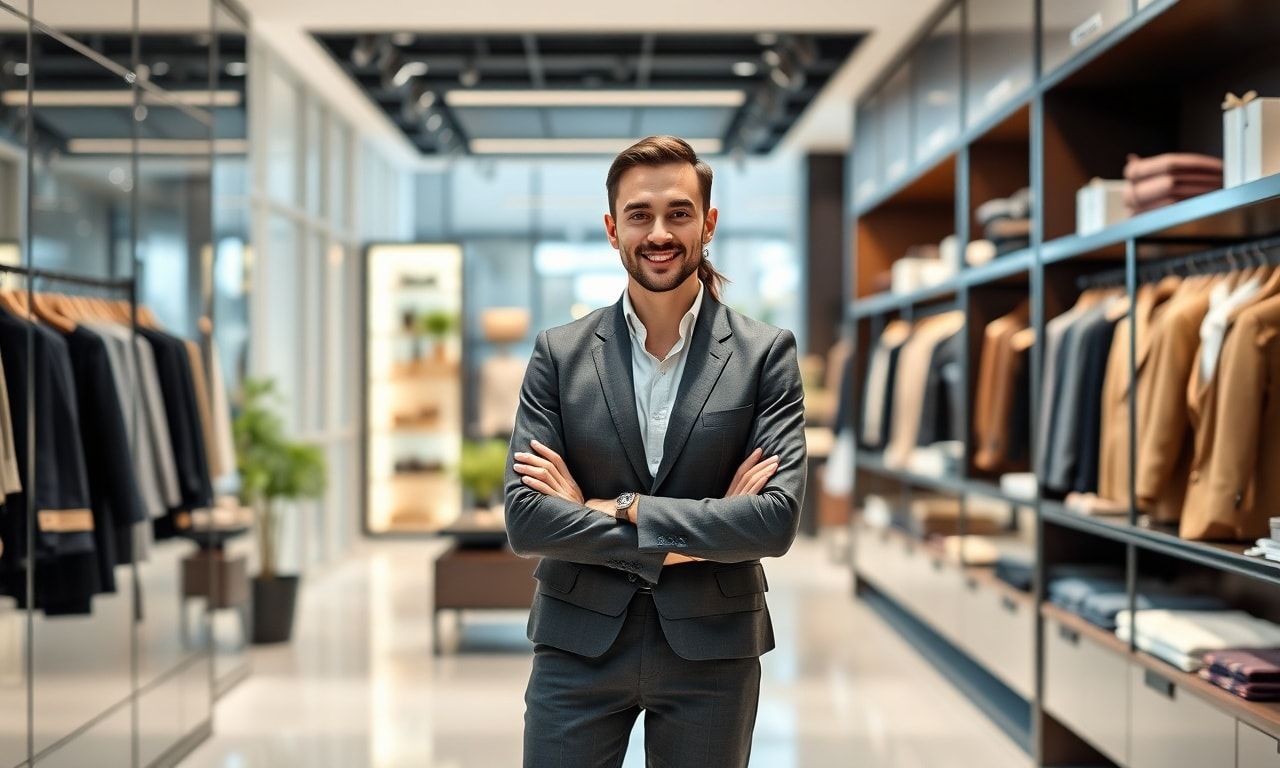 キャリアアップをイメージする高級時計の営業マン