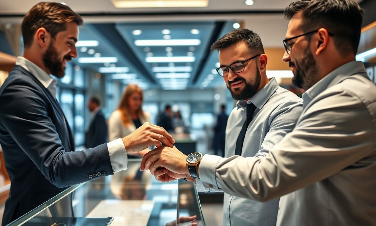 店員さんと時計選び